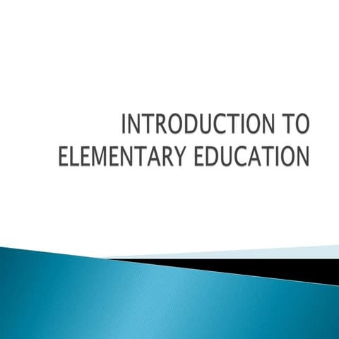 Introduction to Elementary Education in pakistan 626