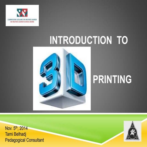 Introduction to 3D printing | PPT