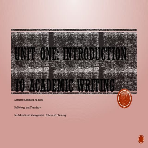 Comprehensive Introduction to Academic Writing Principles and Practices ...
