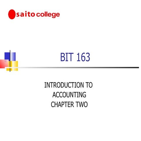 Introduction to acccounting chapter 2 new