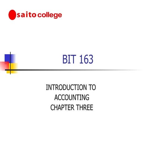 Introduction to acccounting chapter 3 new