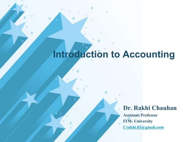 Introduction to accounting