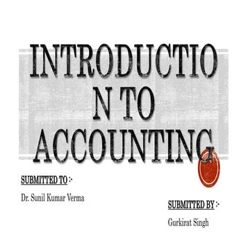 Introduction to Accounting