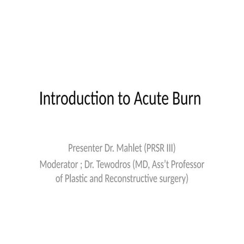 pathophysiology of burn | DOCX