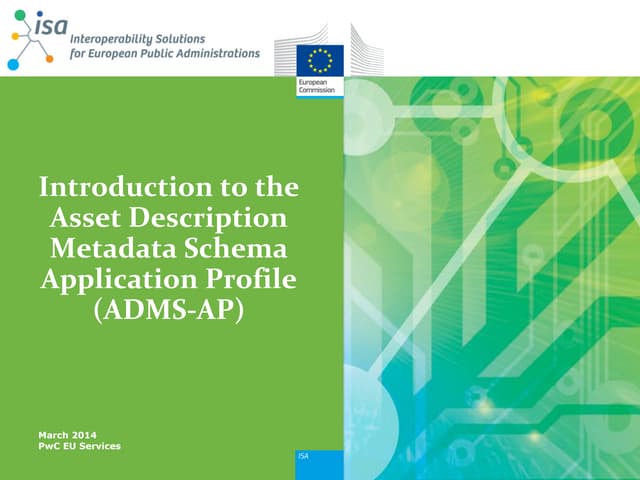 Introduction to the Asset Description Metadata Schema Application Profile (AD...