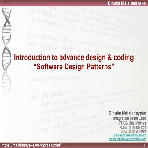 Introduction to advance design & coding | PPT