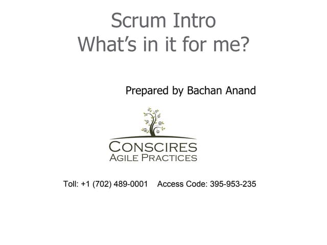 Introduction to agile scrum