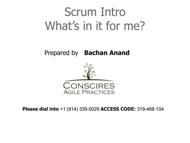 Introduction to Agile & Scrum