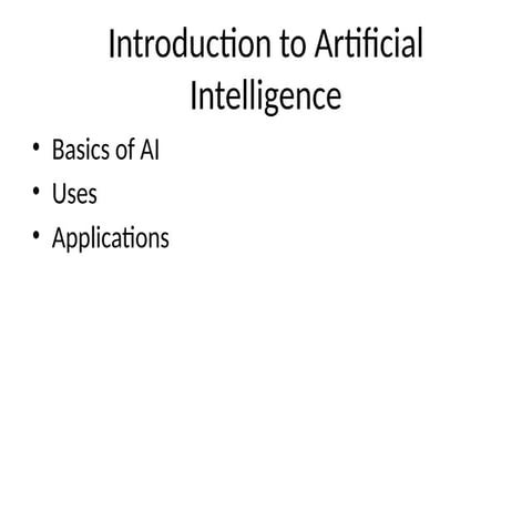 Introduction to Artificial Intelligence (AI) | Basics, Applications ...