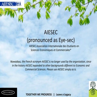 AIESEC in Bangalore | Introduction ...