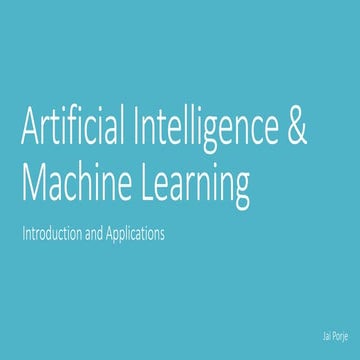 Introduction to AI & ML | PPT