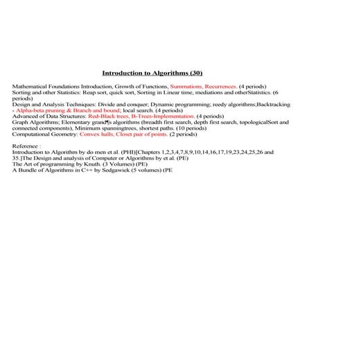 Introduction to algorithms | DOC