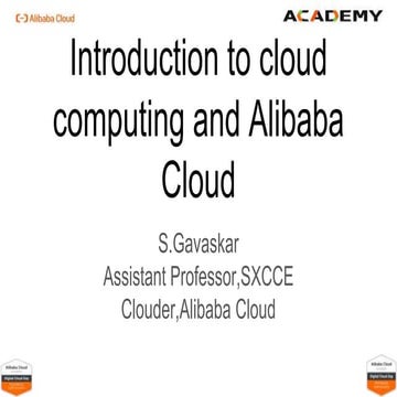 Introduction to Alibaba Cloud