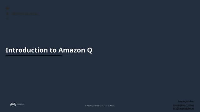 Comprehensive Overview of Amazon Q AI Chatbot