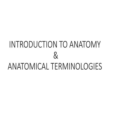 INTRODUCTION TO ANATOMY .pptx