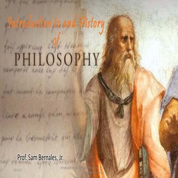 Introduction to and History of Philosophy