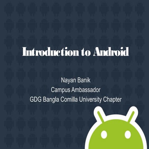 Introduction to Android | PPT