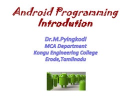 Android seminar-presentation | PPT