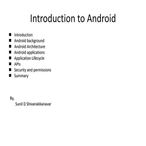 Introduction to android developing slide01