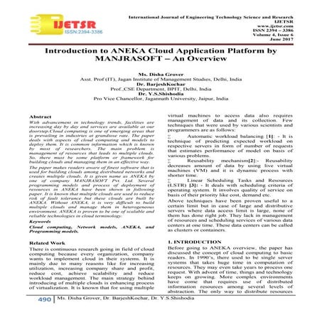 Introduction to aneka cloud