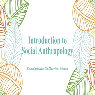 Introduction to Anthropology Four Field 101.pptx