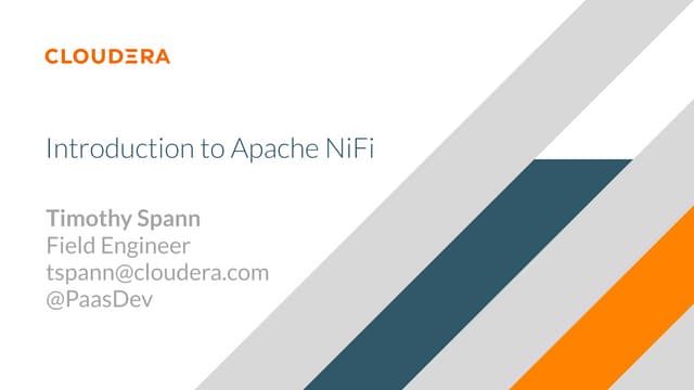Introduction to Apache NiFi   dws19 DWS - DC 2019