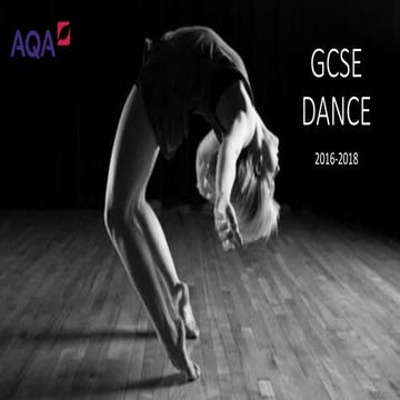 Introduction to AQA GCSE Dance 2016