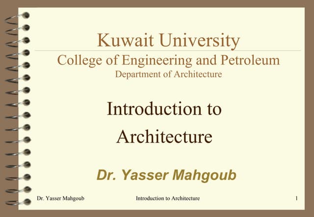 Introduction to Architecture | PPT | Science