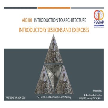 Brief Introduction to Architecture | PPTX