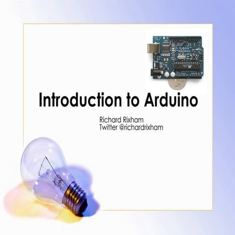 Introduction To Arduino | PPT