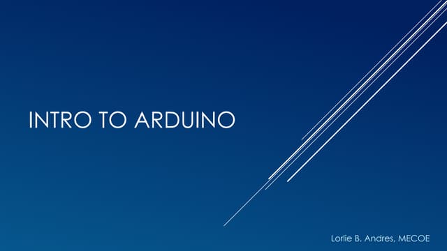 INTRODUCTION TO ARDUINO and sensors for arduino.pptx