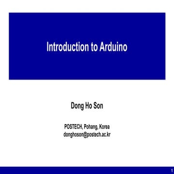 Introduction to Arduino | PPT