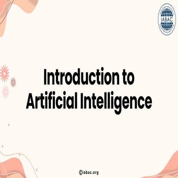 Introduction to Artificial Intelligence | IABAC