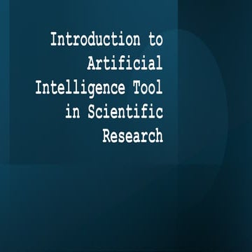 Introduction to Artificial Intelligence Tool.pptx
