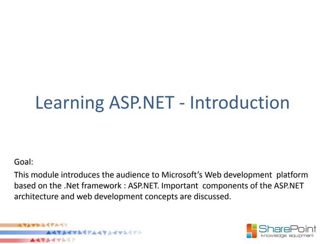 Introduction to ASP.NET