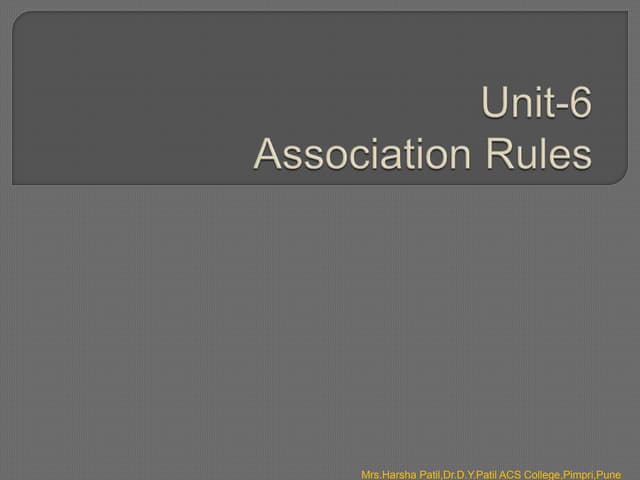 Introduction  to  Association  Rules.pptx