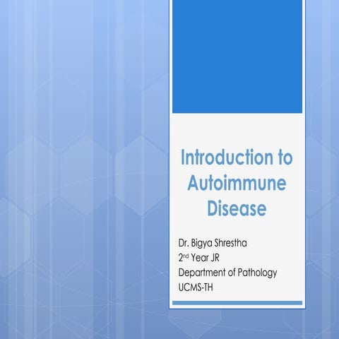 Mechanisms of autoimmunity | PPTX