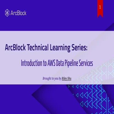 Introduction to aws data pipeline services | PPT