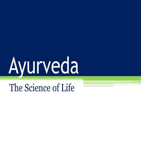 Introduction to ayurveda 