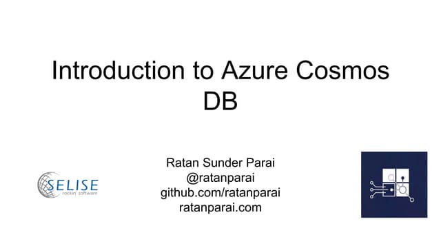Introduction to azure cosmos db