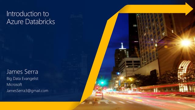 Introduction to Azure Databricks