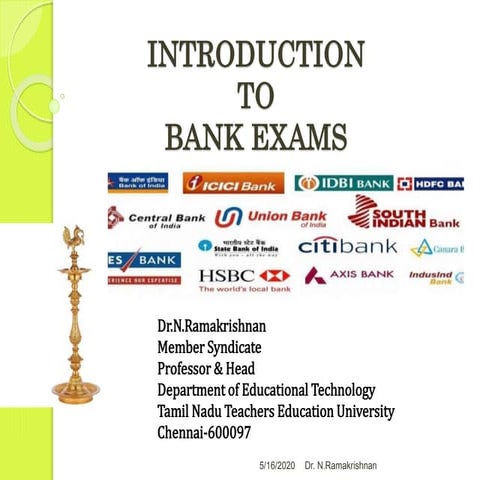Introduction to Bank Exam