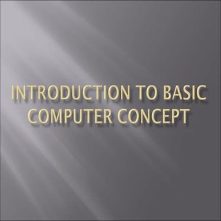 Introduction to Basic Computer Conc...