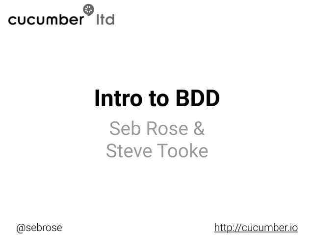 Introduction to bdd