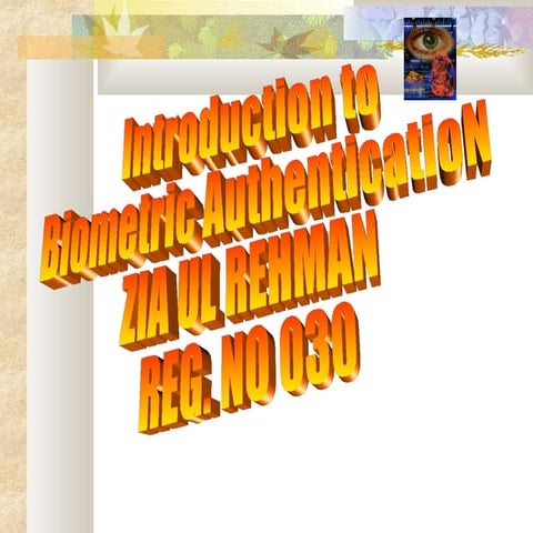 Introduction tobiometrics