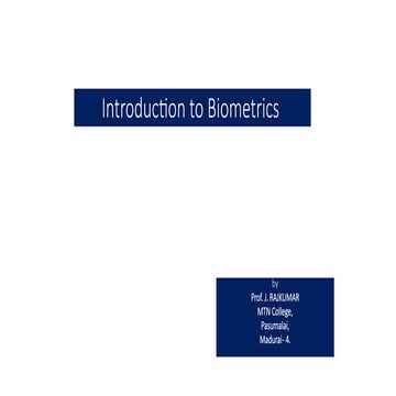 Introduction to Biometrics for Beginners.pptx