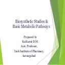 Introduction to biosynthetic pathway 