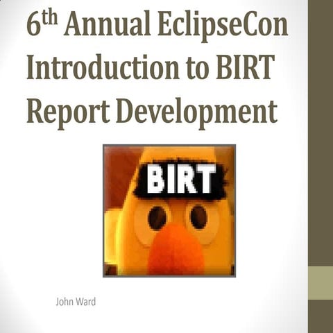 Introduction to birt