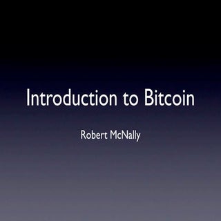 Introduction to bitcoin