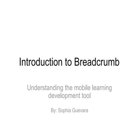 Introduction to Breadcrumb